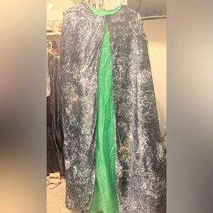 Harry Potter Invisibility Cloak Green Screen Wizard Costume Rare Cosplay Cape